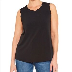 Pleione Scallop Edge Tank Top, Size S, Like New